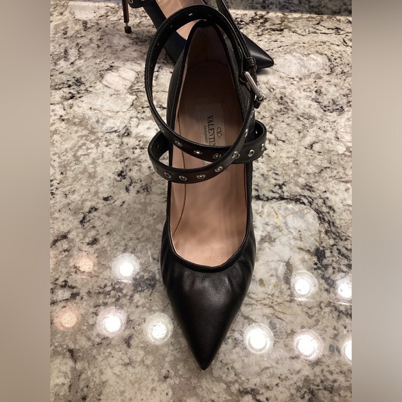 Valentino Love Latch Ankle Wrap leather Pump heels Black nero size 36 - Picture 11 of 17